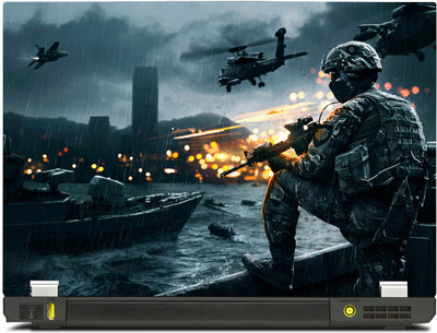 

PosterMart Gaming Series BattleField 4 Laptop Skin Type 23 - High Quality 3M Vinyl and Matt Lamination High Quality Laminated 3M Vinyl Laptop Decal 15