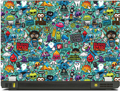 

PosterMart The socially networked world Laptop Skin - High Quality 3M Vinyl and Matt Lamination High Quality Laminated 3M Vinyl Laptop Decal 15