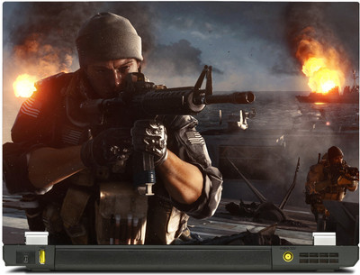 

PosterMart Gaming Series BattleField 4 Laptop Skin Type 6 - High Quality 3M Vinyl and Matt Lamination High Quality Laminated 3M Vinyl Laptop Decal 15