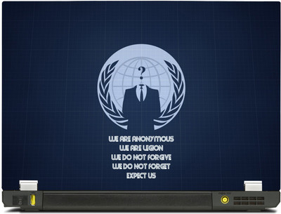 

PosterMart Anonymous Laptop Skin Type 69 - High Quality 3M Vinyl and Matt Lamination High Quality Laminated 3M Vinyl Laptop Decal 15