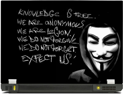 

PosterMart Anonymous Laptop Skin Type 29 - High Quality 3M Vinyl and Matt Lamination High Quality Laminated 3M Vinyl Laptop Decal 14
