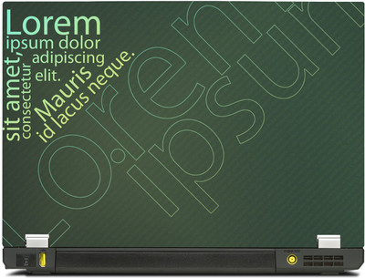 

PosterMart Typography Graphics Laptop Skin Type 29 - High Quality 3M Vinyl and Matt Lamination High Quality Laminated 3M Vinyl Laptop Decal 14