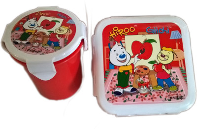 

RaNandini HRLBWCMRED 2 Containers Lunch Box(300 ml), Red