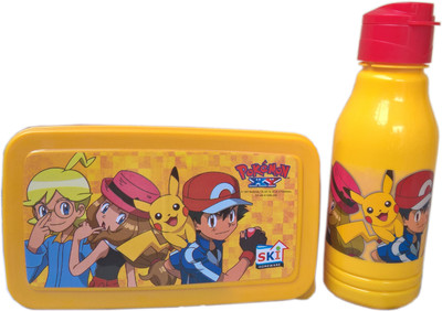 

RaNandini POKMNYELLBWSIP 3 Containers Lunch Box(300 ml), Yellow