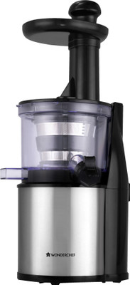 

Wonderchef cold press juicer compact 200 W Juicer(Silver and Black, 2 Jars)