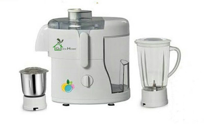

Green Home Rotery 550 Watt 550 W Juicer Mixer Grinder(White, 2 Jars)