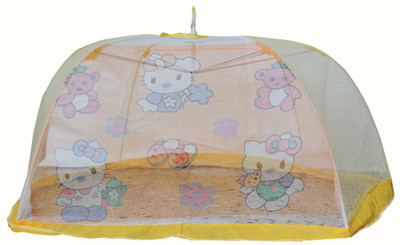 

Krivi kids Polyester Infants Mosquito Protector Net Umbrella Mosquito Net(Yellow`)