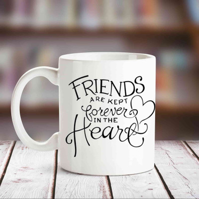 

Huppme Friendship White Coffee Ceramic Mug(350 ml)