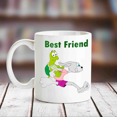 

Huppme Best Friend White Coffee Ceramic Mug(350 ml)