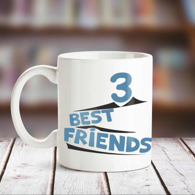 

Huppme Best Friends White Coffee Ceramic Mug(350 ml)