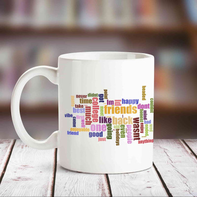 

Huppme Names White Coffee Ceramic Mug(350 ml)