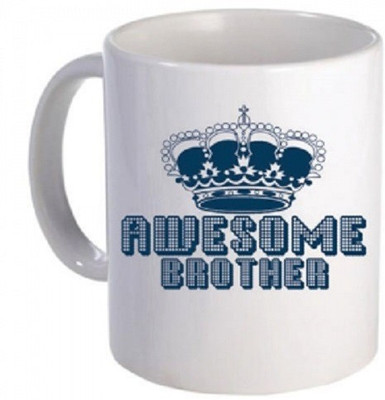 

PIXART Awesome Brother Ceramic Mug(250 ml), White