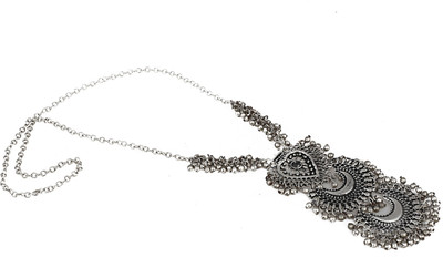 Aradhya Sterling Silver Plated Metal Necklace