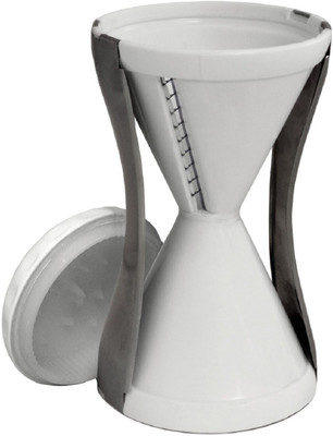

Bruzone Veggetti Spiral Vegetable Cutter Salad Maker Plastic Potato A03 Chopper(1 Veggetti Spiral Cutter), White