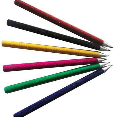 

River Kraft VELVET PENCIL Round Shaped Pencils(Set of 10, Multicolor)
