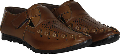 Kraasa Men Brown Sandals