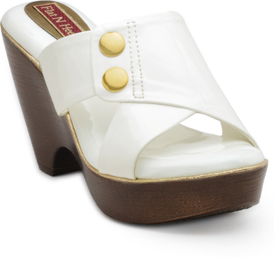 

Flat n Heels Women White Wedges