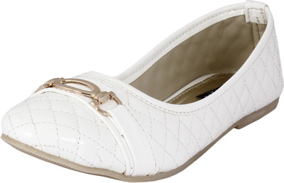 Skor Footwear F-262 White Bellies For Women(White)