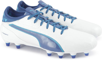 

Puma evoTOUCH 2 FG Football Shoes For Men(White, Blue, Puma white-true blue-blue danube
