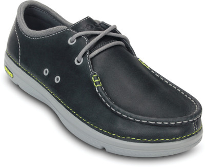 

Crocs Thompson II.5 Lace Boat Shoe For Men(Grey, Charcoal/light grey