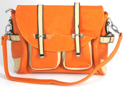 

Swissport Girls Orange PU Sling Bag