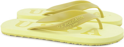 

U.S. Polo Assn Henry Slippers, Light yellow