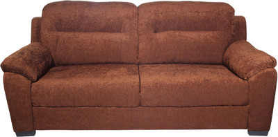

Furniture Mind Poland Fabric 3 Seater Sofa(Finish Color - Dark Brown)