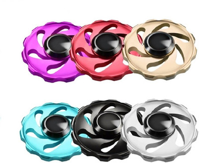 

Mayatra's Aluminum Alloy Hand Spinner Round Fidget Spinner New Style Tri-spinner Adult Anxiety Stress Toy Gift Box Design(Multicolor)