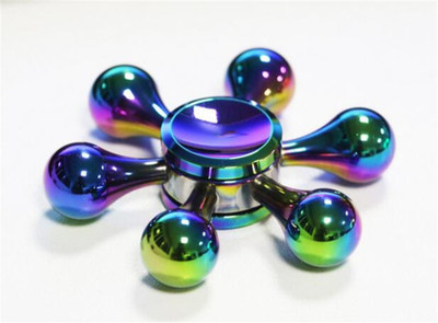 

Metro MOLECULE RAINBOW COLOR METAL FIDGET SPINNER(Multicolor)