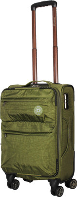 

Satchi Club Italy 55 Cms 4 Wheel Soft Sided Water Resistant Expandable Cabin Luggage -  Inches(Green