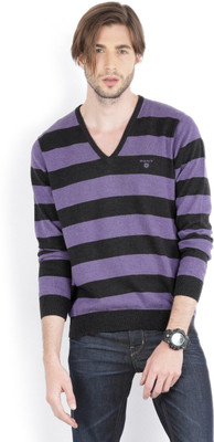 

Gant Striped Men's V-neck Beige, Blue T-Shirt, Dummy color