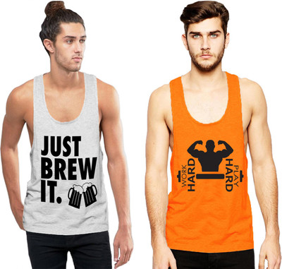 Cottonbeans Men Vest(Pack of 2)