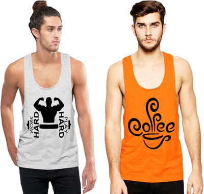 Cottonbeans Men Vest(Pack of 2)