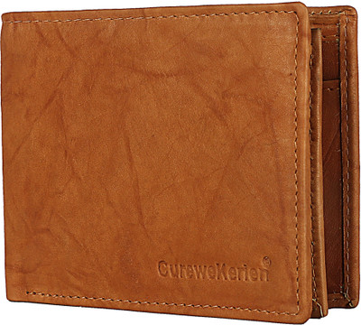 

curewe kerien Men Tan Genuine Leather Wallet(8 Card Slots)