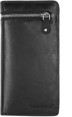 

curewe kerien Women Black Genuine Leather Wrist Wallet(12 Card Slots)
