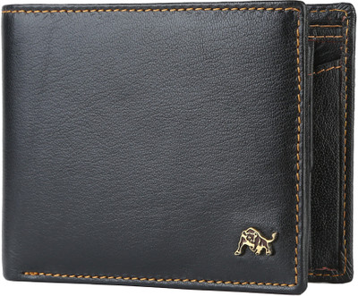 

Wild Buff Men Formal Black Genuine Leather Wallet(7 Card Slots)