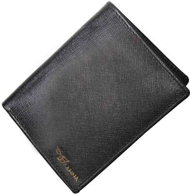 

Tamanna Men Black Genuine Leather Wallet(11 Card Slots)