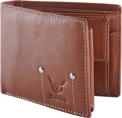 

Hidelink Men Brown Genuine Leather Wallet(6 Card Slots)