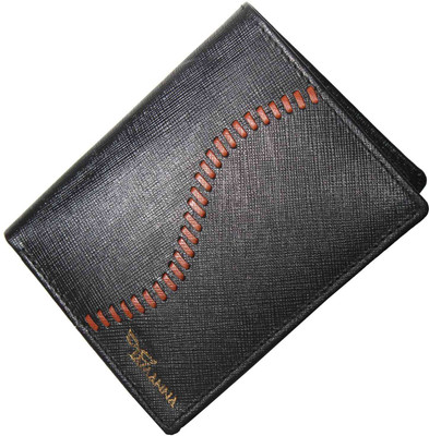 

Tamanna Men Black Genuine Leather Wallet(9 Card Slots)