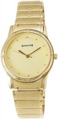 Sonata gold 7023ym02 Watch  - For Men   Watches  (Sonata)