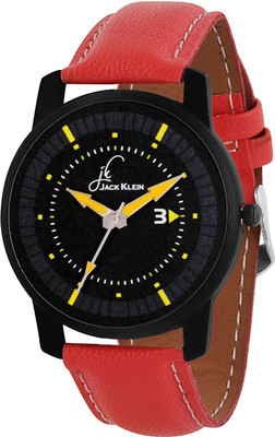 View Jack Klein Black And Red Collection Watch  - For Men Wrist Watches Price Online(Jack Klein)