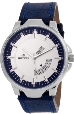 Gesture 82-WH-BL-Extreme Day & Date Watch  - For Men   Watches  (Gesture)