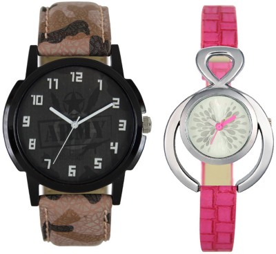 CM New Couple Watch With Stylish And Designer Dial Fancy Look 021 Watch  - For Couple   Watches  (CM)