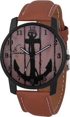 View Jack Klein Stylish Brown Strap Round Dial Watch  - For Men Wrist Watches Price Online(Jack Klein)