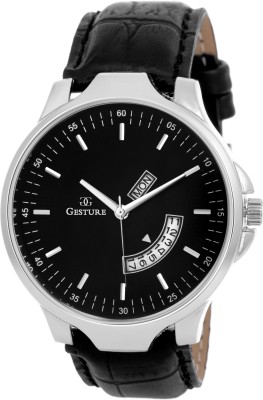 Gesture 83-BK-BK-Aspire Day And Date Collection Watch  - For Men   Watches  (Gesture)