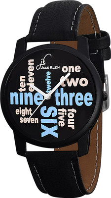 View Jack Klein Black Graphics Colection Watch  - For Men Wrist Watches Price Online(Jack Klein)