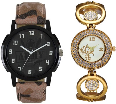 CM New Couple Watch With Stylish And Designer Dial Fancy Look 020 Watch  - For Couple   Watches  (CM)