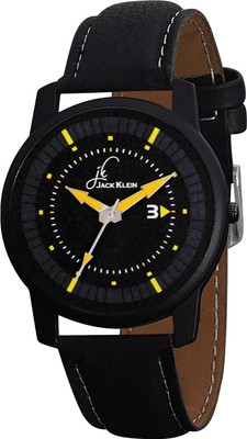 View Jack Klein Black Yellow Dial Edition Analog Watch  - For Men Wrist Watches Price Online(Jack Klein)