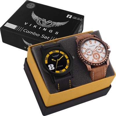 VIKINGS New Stylish Combo of 2 Unique watch Party Wear and Formal Watch  - For Men & Women   Watches  (VIKINGS)