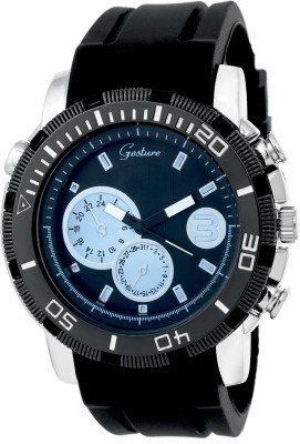 Gesture Stylish Chronograph Pattern Elegant Watch  - For Men   Watches  (Gesture)